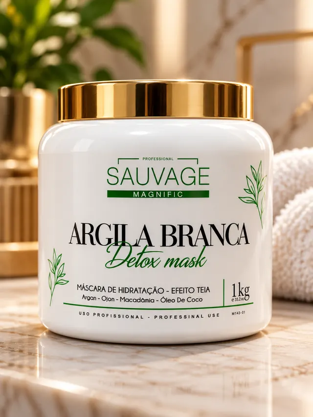Argila Branca Detox Mask - Sauvage Magnific